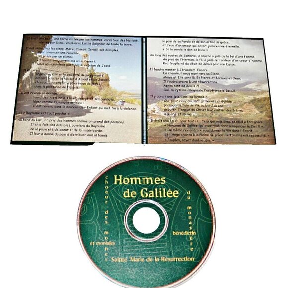 Hommes de Galilee CD Chants Enregistres Resurrection ABU-Gosh Israel Saint Marie - Picture 3 of 3